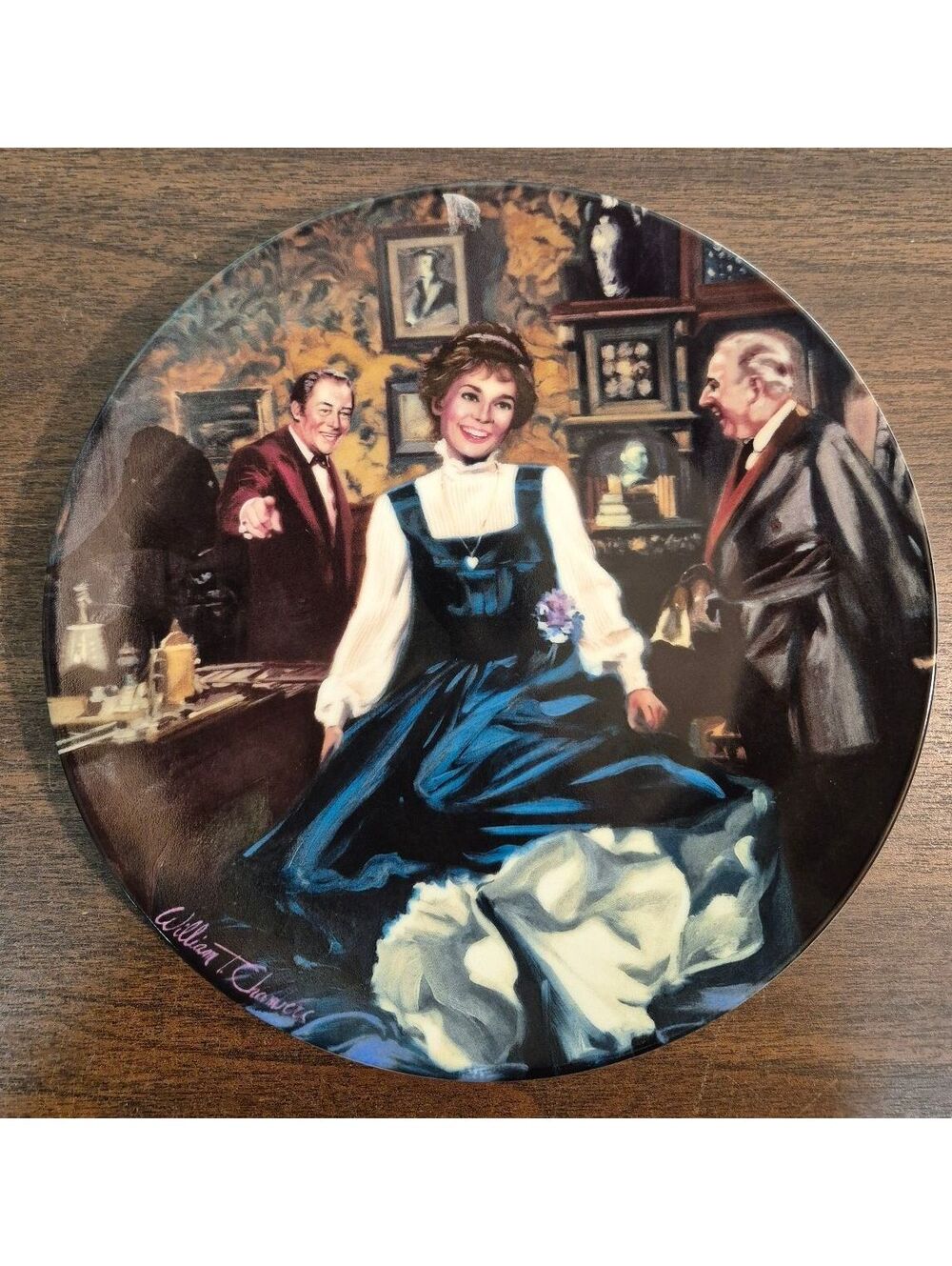 Edwin M. Knowles 1989 Limited Edition Collector Plate "The Rain in Spain" from "